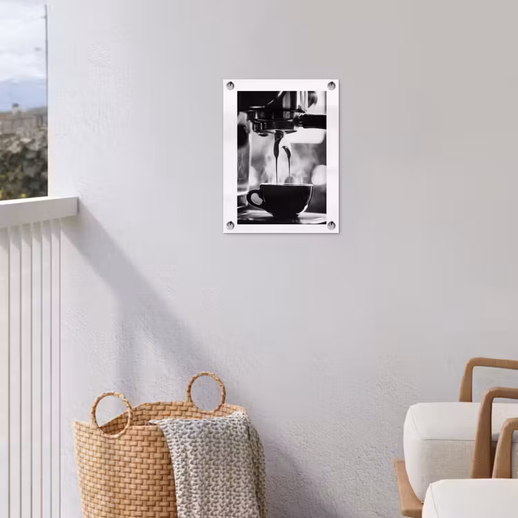 Coffee - Espresso - Koffiemachine - Kop tuinposter los doek klein -sfeer8