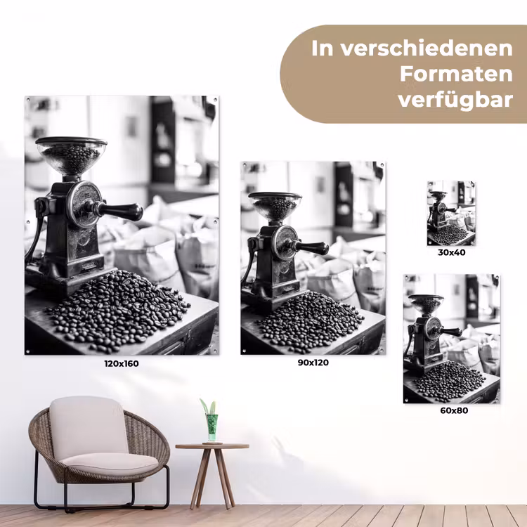 Koffiemolen - Gemalen - Vintage tuinposter los doek klein -Xsfeer9_DE