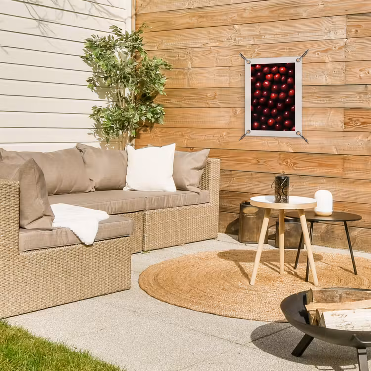 Kersen - Rood tuinposter los doek klein -sfeer4