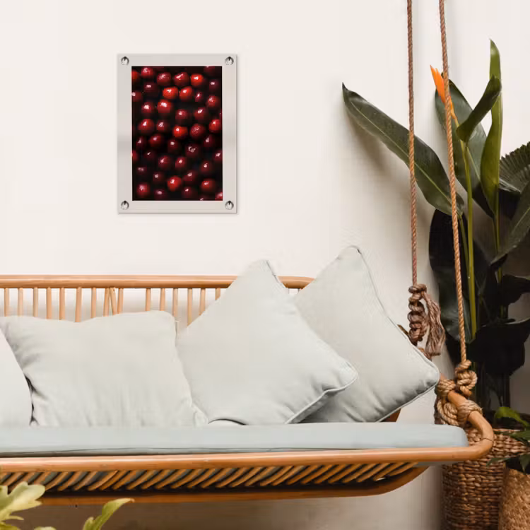 Kersen - Rood tuinposter los doek klein -sfeer7