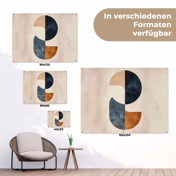 Cirkels - Abstract - Kleurrijk tuinposter los doek klein -Xsfeer9_DE