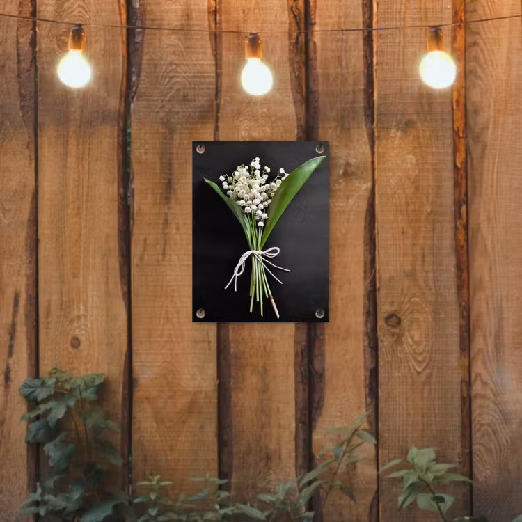 Lelietjes van dalen - Bloemen - Stilleven - Flora tuinposter los doek klein -sfeer1