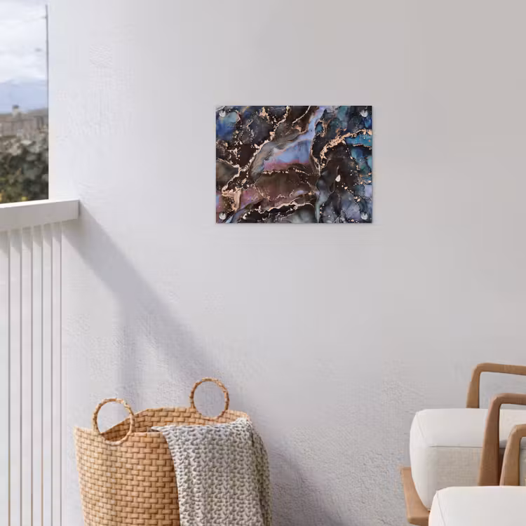 Marmer - Goud - Rosé tuinposter los doek klein -sfeer8