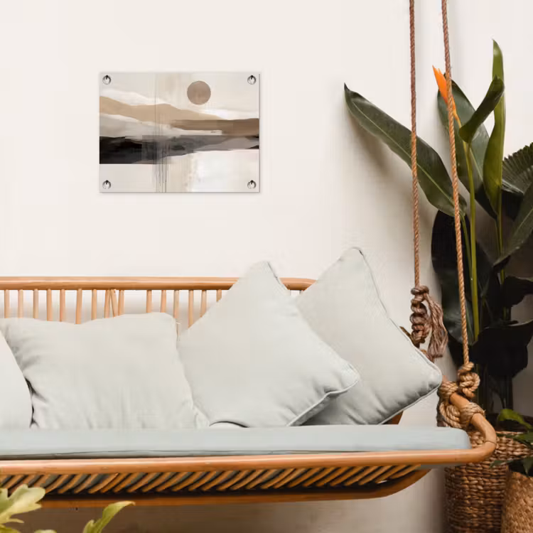 Minimalistisch - Landschap - Dimensie tuinposter los doek klein -sfeer7