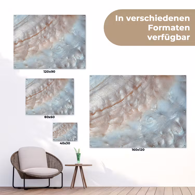 Schelpen - Abstract - Natuur tuinposter los doek klein -Xsfeer9_DE