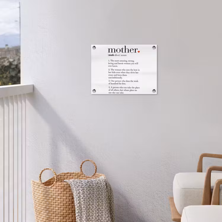 Moeder definitie - Quotes - Mother - Spreuken tuinposter los doek klein -sfeer8