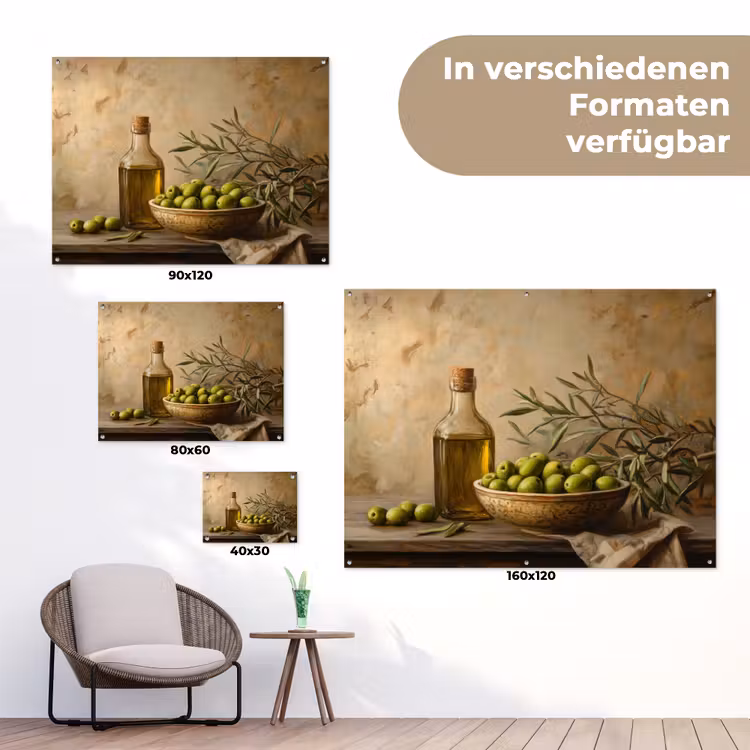 Olijven - Stilleven - Vintage tuinposter los doek klein -Xsfeer9_DE