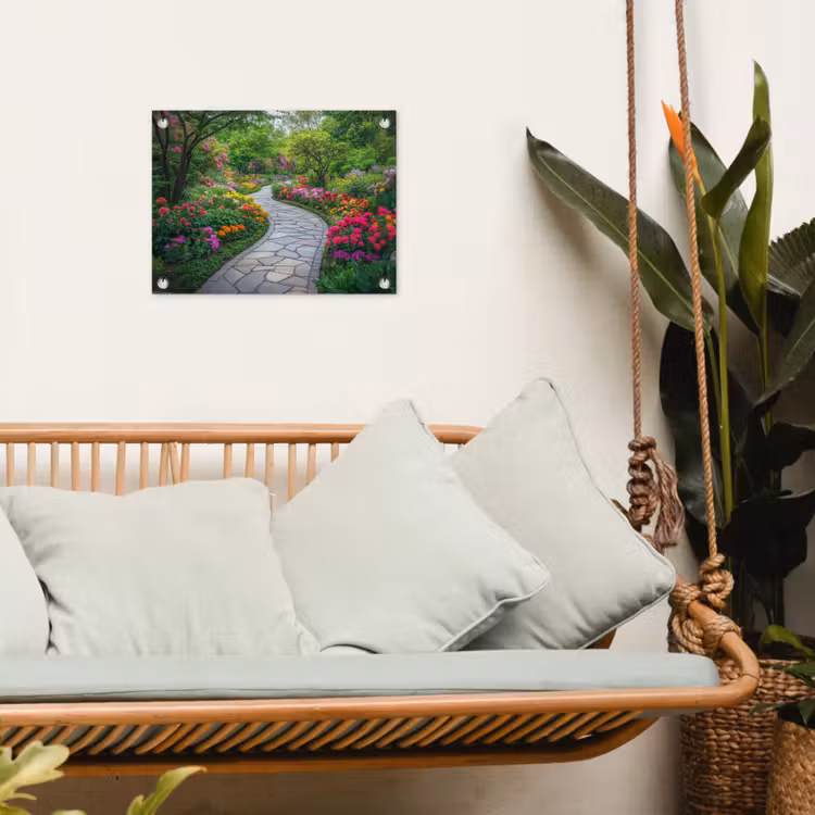 Park - Bloemen - Tuin tuinposter los doek klein -sfeer7