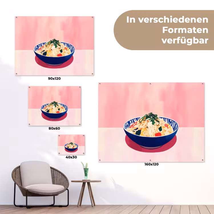 Rijst - Illustratie - Kom - Groente tuinposter los doek klein -Xsfeer9_DE