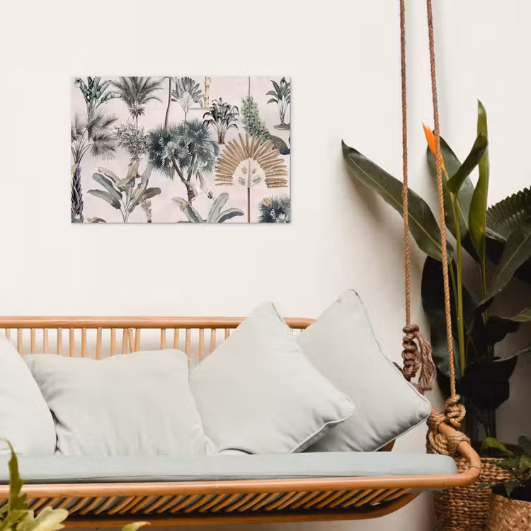 Retro - Jungle - Natuur - Dieren tuinposter los doek klein -sfeer7