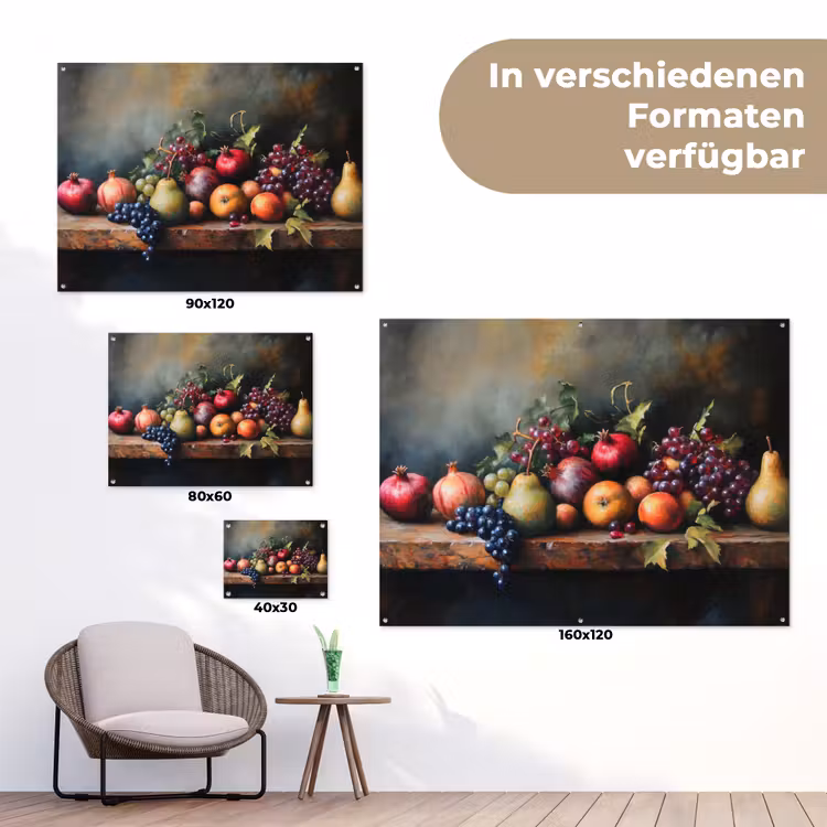 Rustiek - Stilleven - Fruit tuinposter los doek klein -Xsfeer9_DE