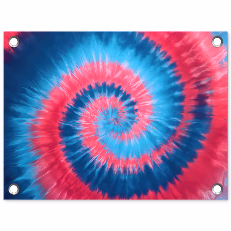 Spiraal - Roze - Draaiend tuinposter los doek klein -3d