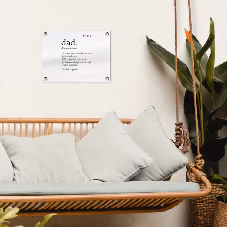 Spreuken - Papa definitie - Quotes - Dad tuinposter los doek klein -sfeer7