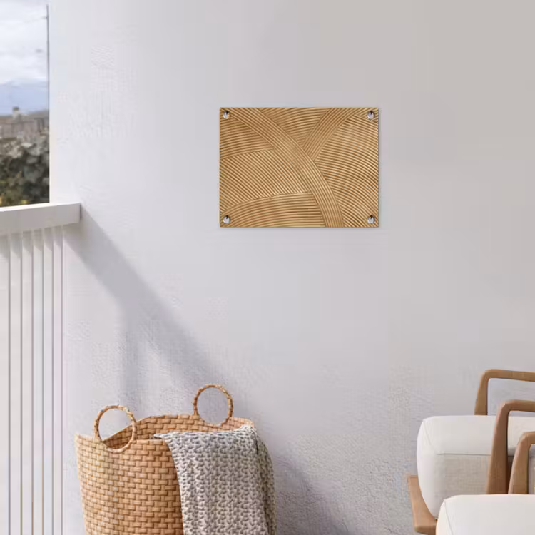 Structuur - Natuur - Kunst - Rotan tuinposter los doek klein -sfeer8