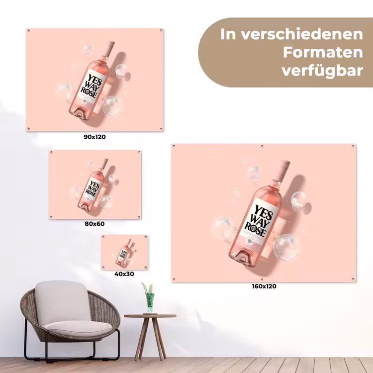 Theaterzaal - Mist - Spotlights - Zwart tuinposter los doek klein -Xsfeer9_DE