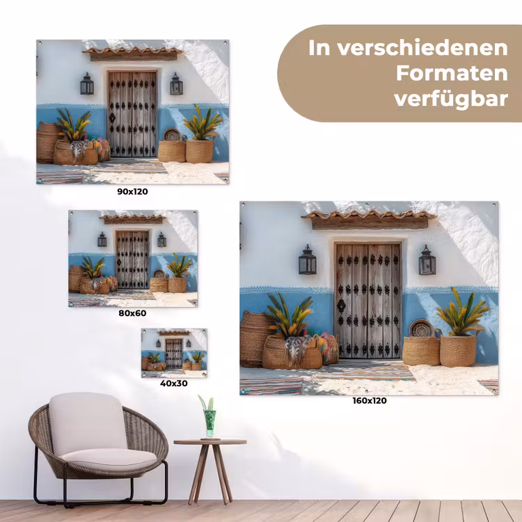 Deur - Manden - Planten tuinposter los doek klein -Xsfeer9_DE