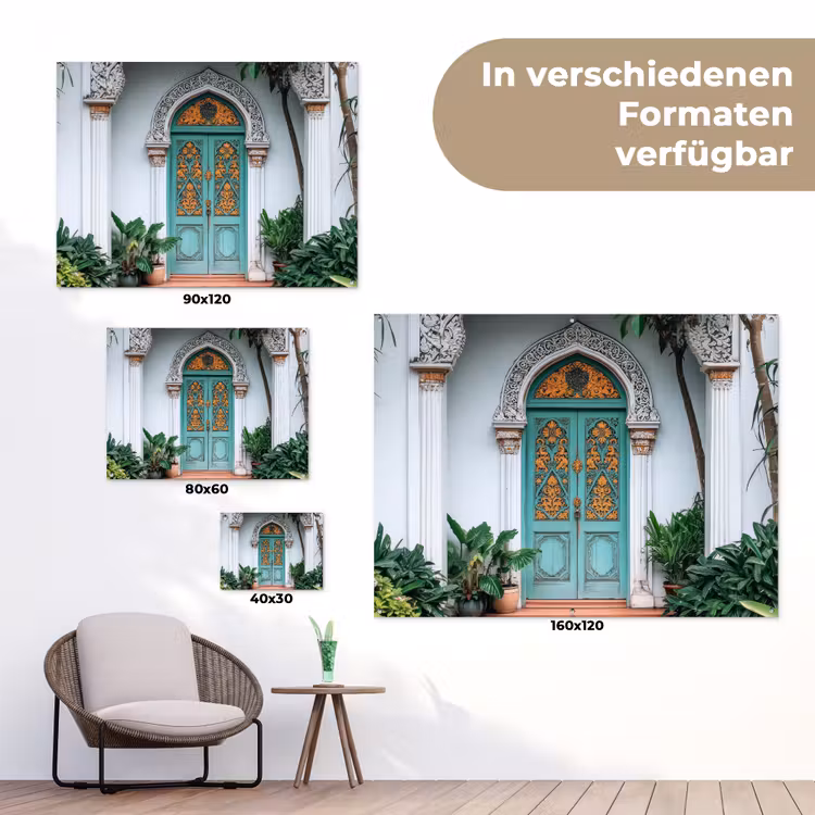 Deur - Patronen - Planten tuinposter los doek klein -Xsfeer9_DE