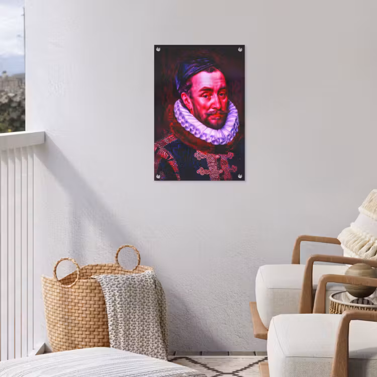 Willem van Oranje - Adriaen Thomasz - Oude meesters tuinposter los doek klein -sfeer8