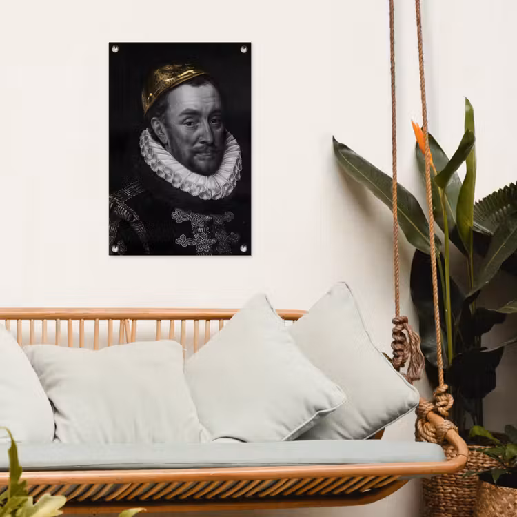 Willem van Oranje - Adriaen Thomasz - Goud tuinposter los doek klein -sfeer7