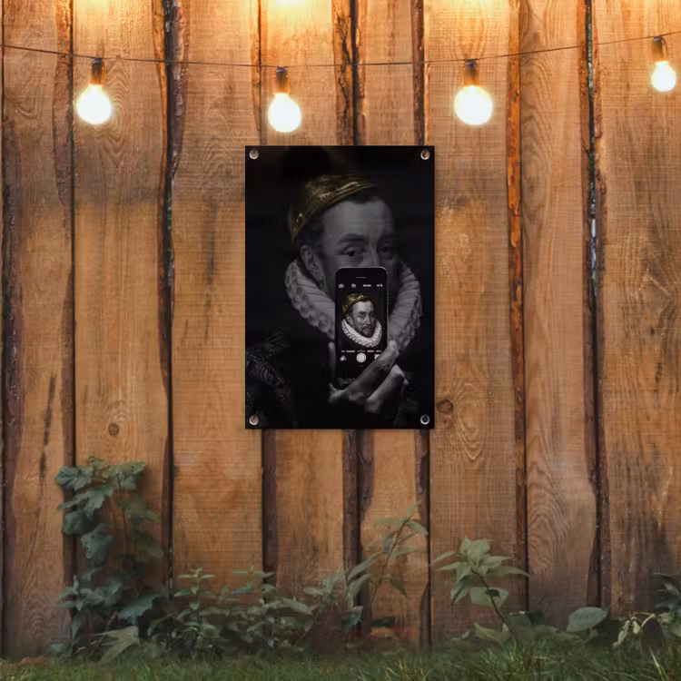 Willem van Oranje - Adriaen Thomasz - Smartphone tuinposter los doek klein -sfeer1