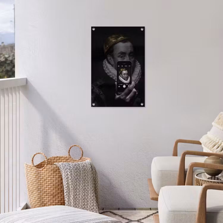 Willem van Oranje - Adriaen Thomasz - Smartphone tuinposter los doek klein -sfeer8