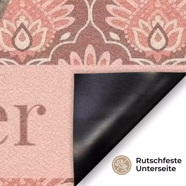 Eigen - Foto - Rond - Balk - Onder Deurmat klein -antislip_DE