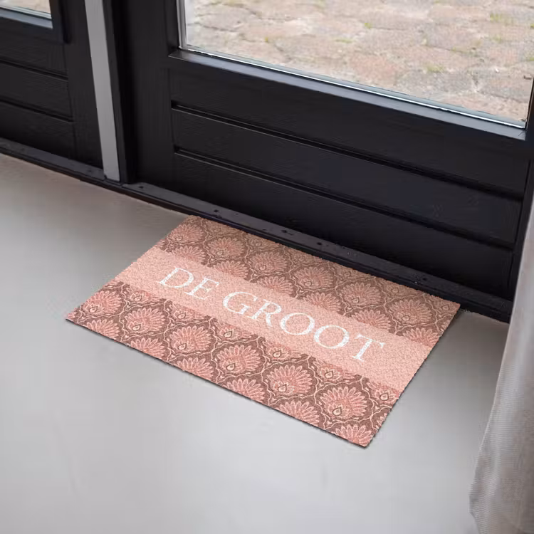 Familie - In - Patroon - Bloem Deurmat klein -sfeer2