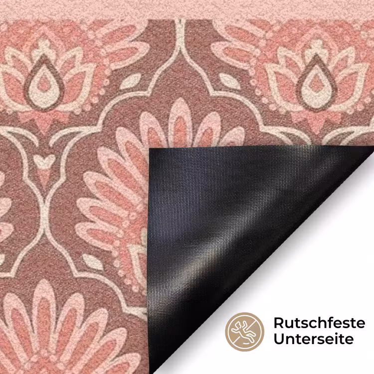 Familie - In - Muster - Blume Deurmat klein -antislip_DE