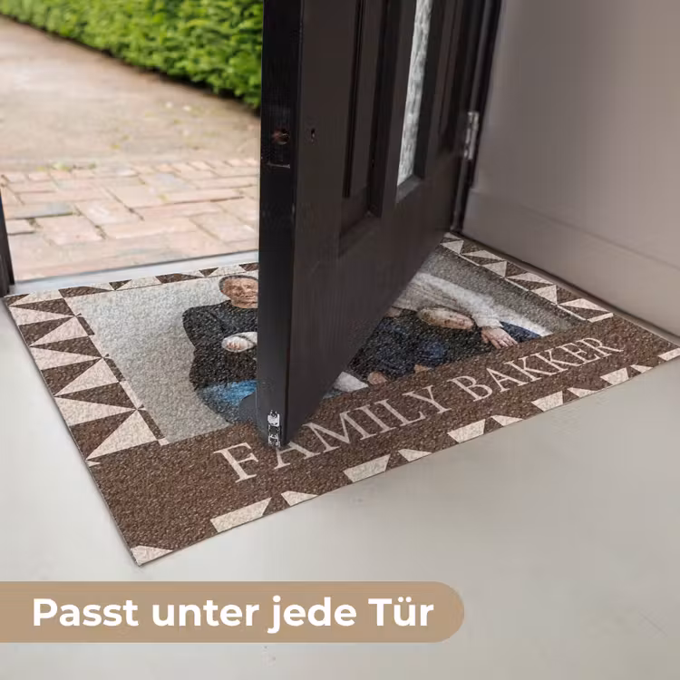 Familie - In - Patroon - Driehoek - Foto Deurmat klein -USP_DE