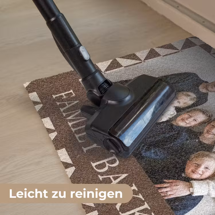 Familie - In - Patroon - Driehoek - Foto Deurmat klein -reinigen_DE