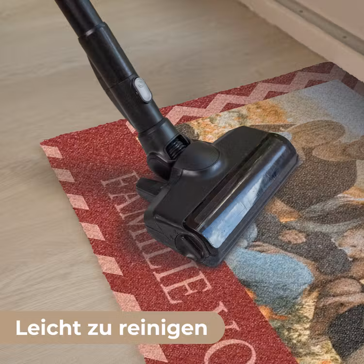 Familie - In - Patroon - Terracotta - Foto Deurmat klein -reinigen_DE