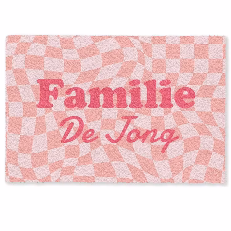Familie - Roze Deurmat klein -zkaufland3d