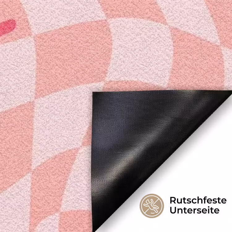 Familie - Roze Deurmat klein -antislip_DE