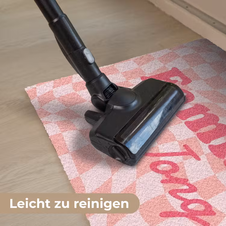 Familie - Roze Deurmat klein -reinigen_DE