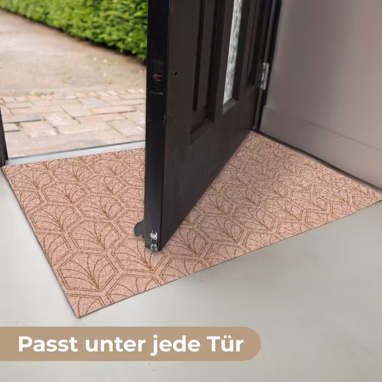 Zalmroze - Patroon - Geometrisch Deurmat klein 898 -USP_DE