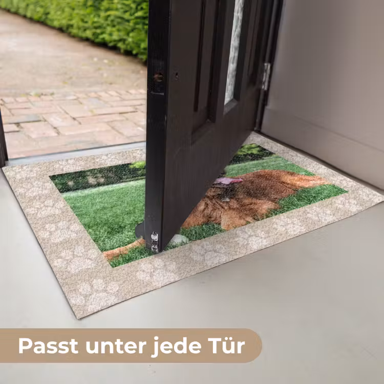 Tatzenabdruck – Rahmen Deurmat klein -USP_DE