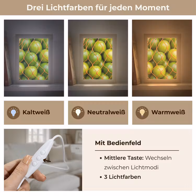 Personalisierte Lightbox - Essen – Netz – Grün – Markt - Eten - Net - Groen - Markt Light Box met kabel (Tafellamp) klein
