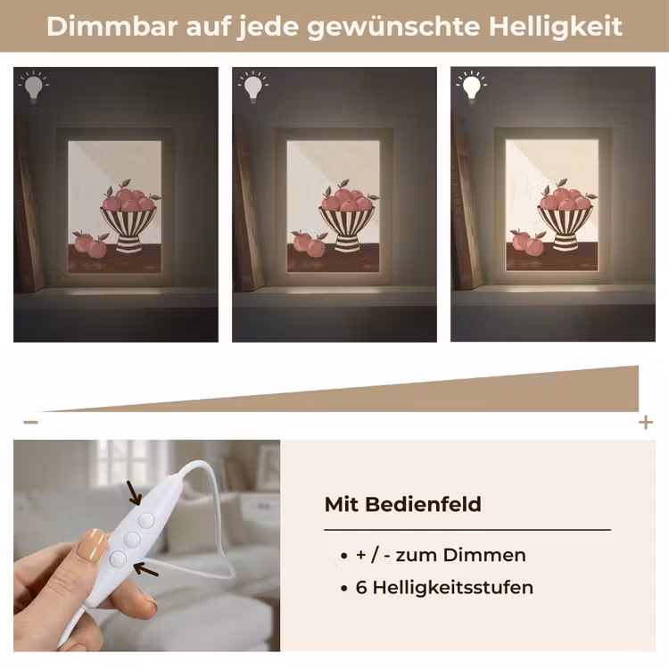 Personalisierte Lightbox - Essen – Schale – Stillleben – Modern – Rot - Eten - Schaal - Stilleven - Modern - Rood Light Box met kabel (Tafellamp) klein