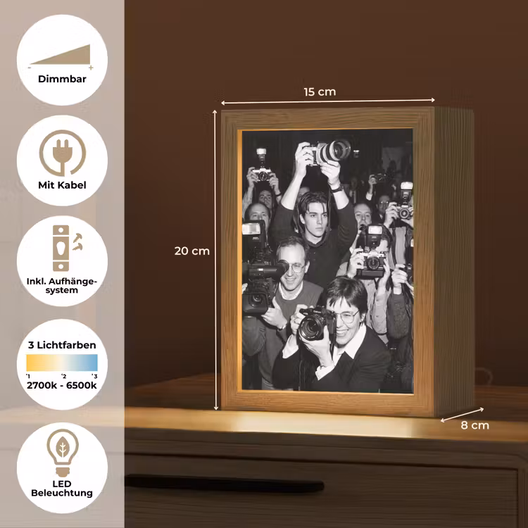 Fotografen - Menigte - Flitsers - Journalistiek Light Box met kabel (Tafellamp) klein -USP_DE
