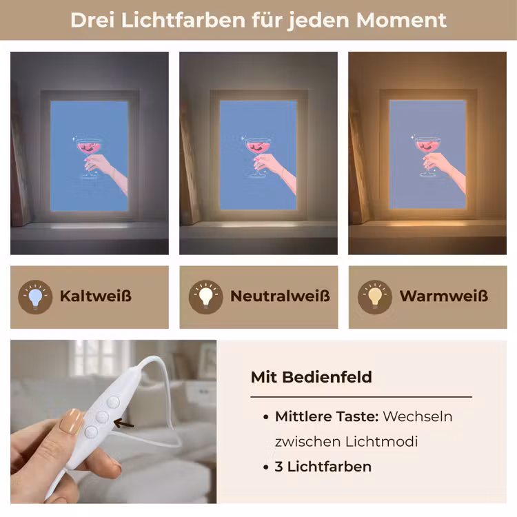 Personalisierte Lightbox - Frau – Glas – Abstrakt – Rosa – Blau - Vrouw - Glas - Abstract - Roze - Blauw Light Box met kabel (Tafellamp) klein