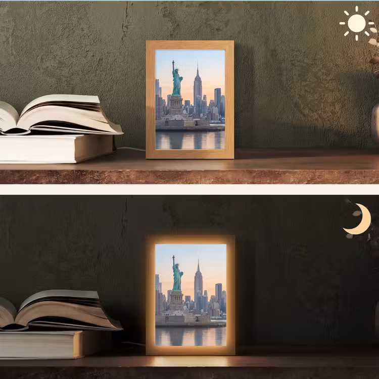 Personalisierte Lightbox - Freiheitsstatue – New York – Sonnenaufgang – Stadt – Architektur — 5