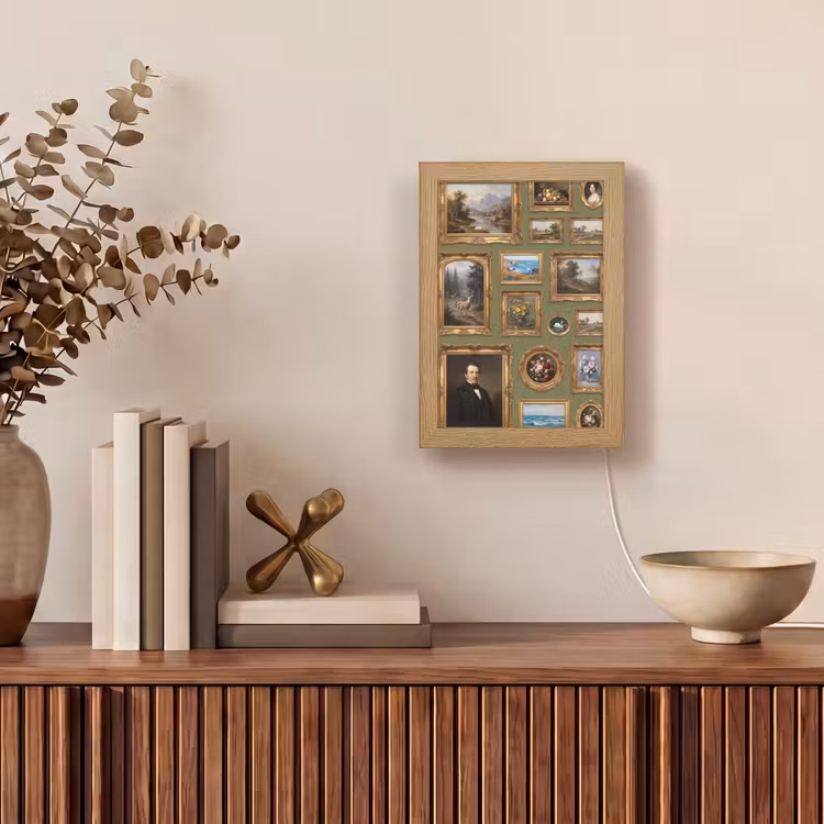Hert - Bos - Natuur - Klassiek - Dieren Light Box met kabel (Tafellamp) klein -sfeer2