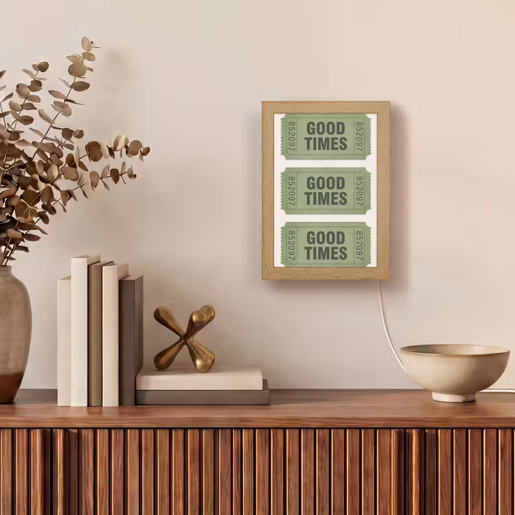 Personalisierte Lightbox - Karte – Vintage – Grün – Veranstaltung – Kollektion — 4