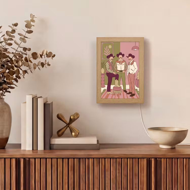 Personalisierte Lightbox - Menschen – Männer – Hüte – Retro – Inneneinrichtung — 4