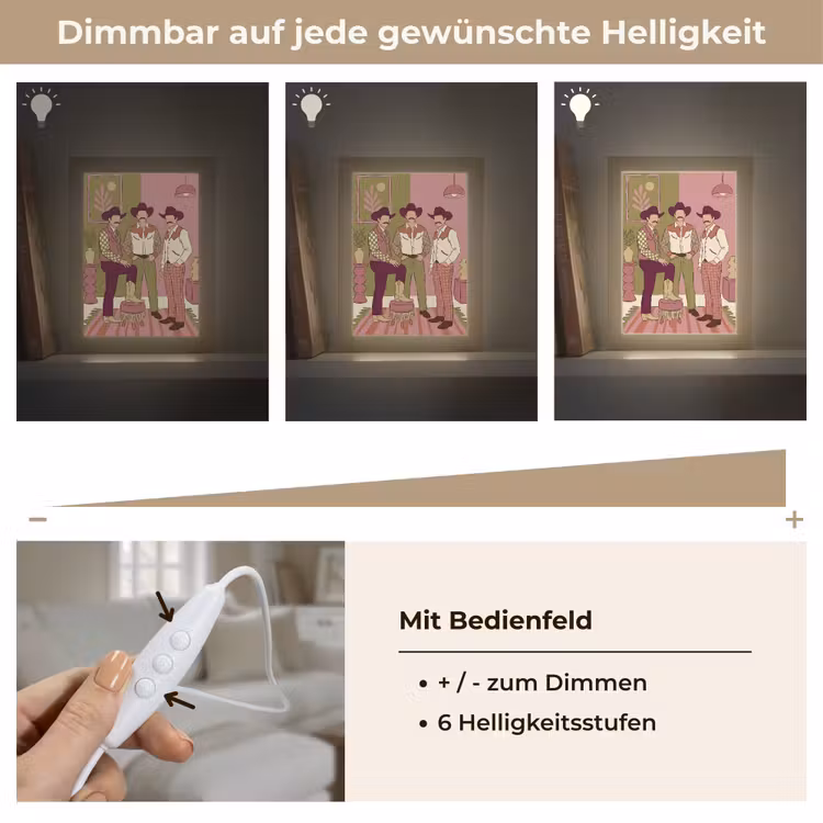 Personalisierte Lightbox - Menschen – Männer – Hüte – Retro – Inneneinrichtung — 8