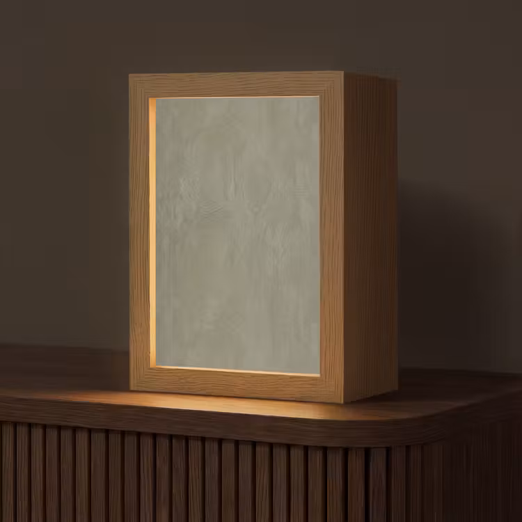 Textuur - Betonlook - Achtergrond - Modern - Groen Light Box met kabel (Tafellamp) klein -z3d_website