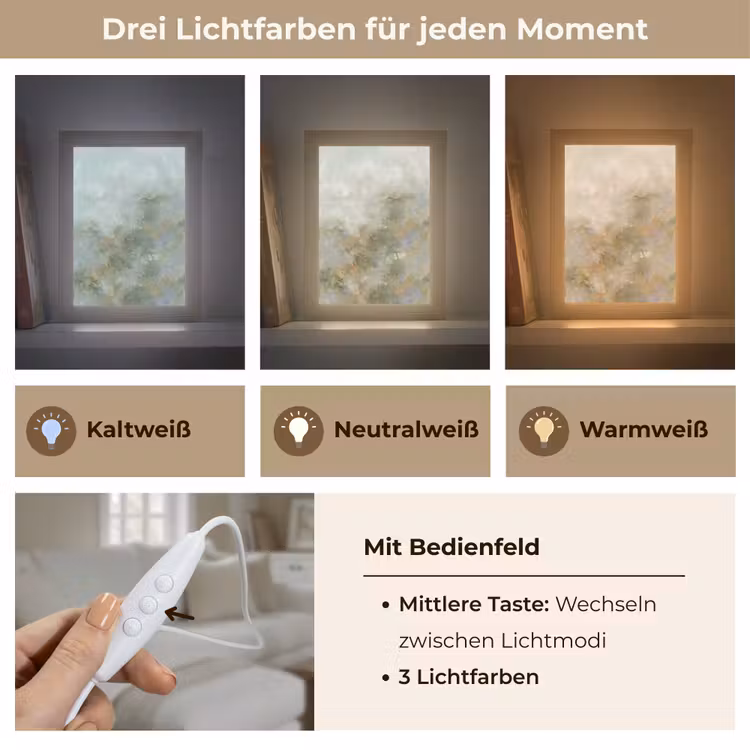 Personalisierte Lightbox - Zusammenfassung – Grün – Beige – Modern – Kunst - Abstract - Groen - Beige - Modern - Kunst Light Box met kabel (Tafellamp) klein