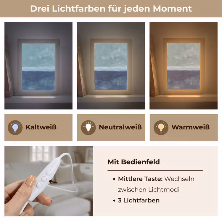 Personalisierte Lightbox - Zusammenfassung – Schichten – Ruhe – Modern – Blau — 7