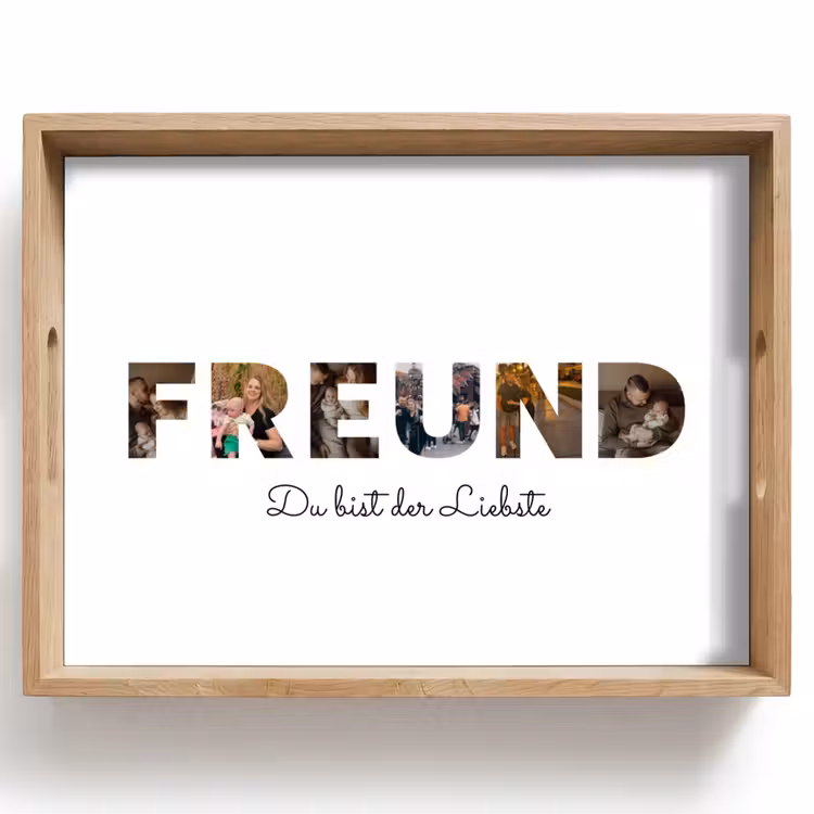Freund - Buchstaben-Collage Dienblad Rechthoek middel -z3d_shopping
