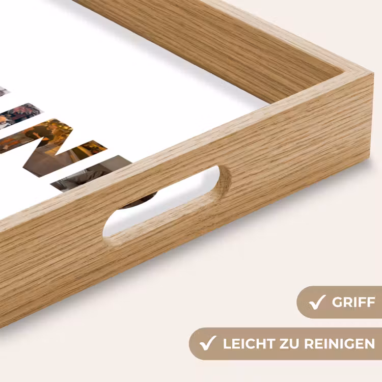 Freund - Buchstaben-Collage Dienblad Rechthoek middel -USP_HandgreepDE